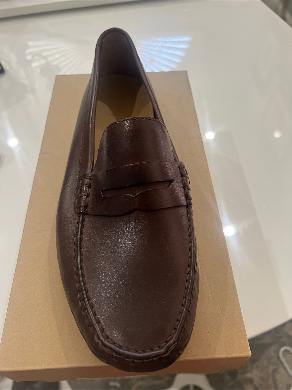 NIB Cole Haan Brown Leather Penny Loafers